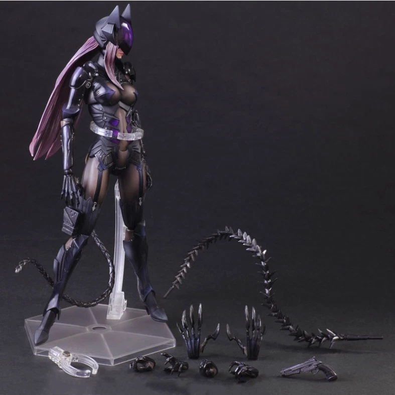 Play Arts Kai Catwoman Tetsuya Nomura Action Figures Accessories Model Boxed Toy - Image 1 of 4