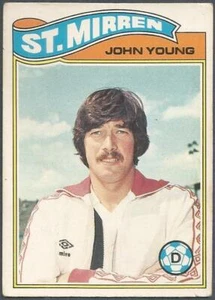 Topps 1978 futbolistas escoceses-#101-St.mirren-John Young - Imagen 1 de 1