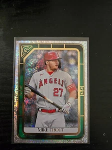 2021 Topps Gallery Mike Trout #51 Green Pattern Parallel #D /99 Angels - Picture 1 of 2