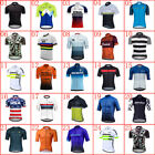 Mens Team Cycling Jersey Summer Bicycle Sports Uniform Racing Clothes Bike Shirt