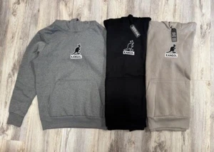 NEW-MENS KANGOL LOGO EMBROIDERED HOODIE, #K96213, ASST COLOR & SIZE $48.00 - Picture 1 of 29