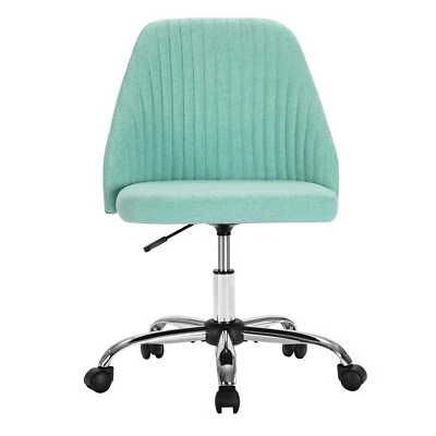 Home Office Desk Chair Vanity Chair Swivel Task Fabric Adjustable Rolling Chair - Image 1 of 4