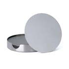 Drink Coasters, Stainless Steel Round