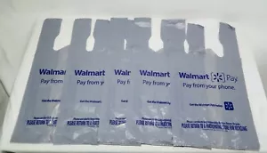 Walmart Plastic Grocery Bags Single Use New Folded Art Crafts Trash Bag - Picture 1 of 6