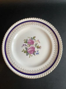 "Juego de 4 platos de almuerzo Johnson Bros Ironstone rosas rosadas inglesas antiguas 8 7/8""" - Imagen 1 de 4