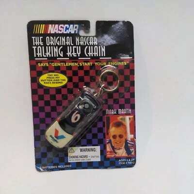 BSI 1998 Nascar Talking Keychain Mark Martin's #6 Valvoline Ford Taurus Racecar  - Image 1 of 4