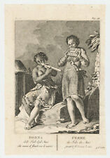 Antique Print "Donna delle Isole degli Amicil" (Tonga) Cook - Zatta, 1794