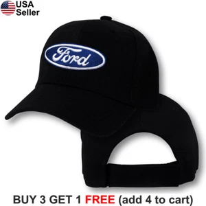 Ford Logo Cap Truck Oval Hat F150 Raptor Shelby GT500 Cobra SVT GT Boss F-150 - Picture 1 of 12