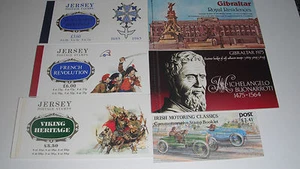 COMMEMORATIVE STAMP BOOKLETS GIBRALTAR JERSEY EIRE 1970's-80's - Picture 1 of 1