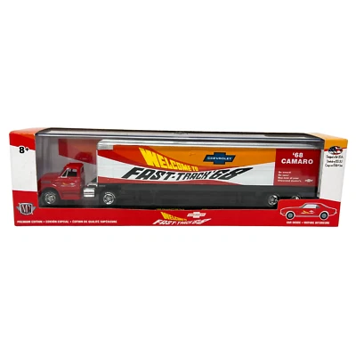 M2 Machines Fast-Track C60 Truck & Chevy Camaro Z28  Auto Haulers 1:64 Diecast - Image 1 of 4