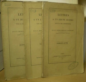 LACORDAIRE / LETTRES À UN JEUNE HOMME SUR LA VIE CHRÉTIENNE (1 à 3) / E.O. 1860 - Imagen 1 de 3