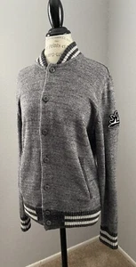 American Eagle Damen Teens Sweatshirt Knopfleiste College-Jacke - Bild 1 von 14