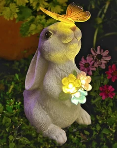 Solar Garden Statues Outdoor Decor- Yard Decorations for Patio, Balcony, Backyar - Picture 1 of 7