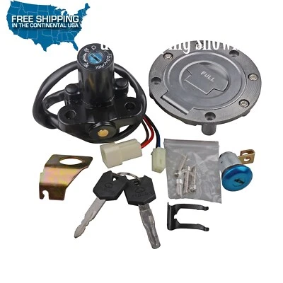 Juego de interruptores de encendido llave de bloqueo de tapa de gas EE. UU. para Yamaha YZF R1 04-14 R6 06-16 MT01 Foto 1 de 4