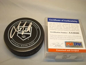 Jeff Carter signiert Los Angeles Kings offizielles Spiel Hockey Puck PSA/DNA COA 1A - Bild 1 von 3