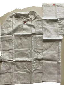 NUEVO Pijama Kurta Niños Talla 28 India Pakistán 7-8 Años Bollywood Blanco Algodón-2 piezas - Imagen 1 de 12