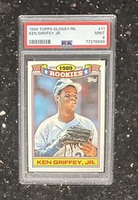 PSA 9 1990 TOPPS GLOSSY 1989 ROOKIES KEN GRIFFEY JR #11