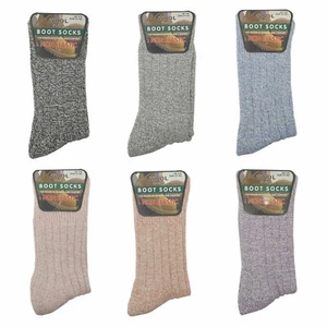 ladies NON ELASTIC / WOOL BLEND BOOT SOCKS SIZE 4 - 7 - Picture 1 of 1