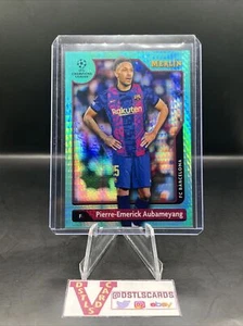 21/22 Topps Merlin - PIERRE-EMERICK AUBAMEYANG AQUA PRISM #141 - Picture 1 of 3