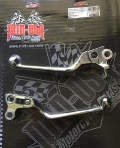CHROME V-Factor Hand Levers Brake Clutch XL 96-03 All 96-UP except 08-UP Touring - Picture 1 of 3
