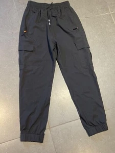 Kids Black Athletic Lightweight Cargo Joggers Size 12T - Picture 1 of 6