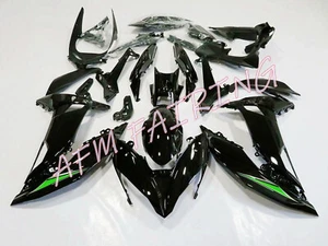 Gloss Black ABS Injection Bodywork Fairing Kit for Ninja650 ER-6F 2017-2019 - Picture 1 of 8