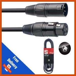 4 x Stagg 10M Negro DMX Cable de Iluminación Plomo XLR Micrófono Calidad Banda DJ Disco - Imagen 1 de 2