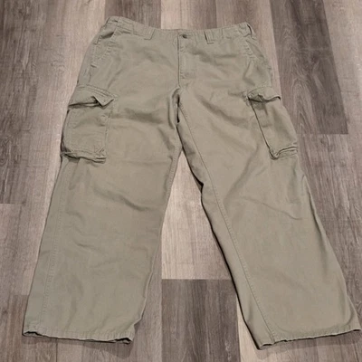 VTG Steve & Barry's Baggy Cargo Pants 38x32 Khaki Military Skate Grunge Y2K - Image 1 of 4