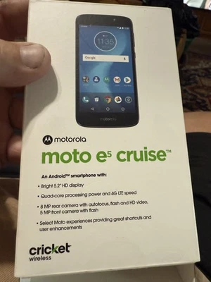 Motorola Moto E5 Cruise (2019) 16GB Memory (Cricket ONLY) - Navy  - Image 1 of 4