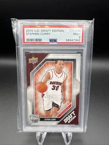 2009-10 Upper Deck Draft Edition Steph Curry RC PSA 9 MINT - FRESH GRADE! - Bild 1 von 6