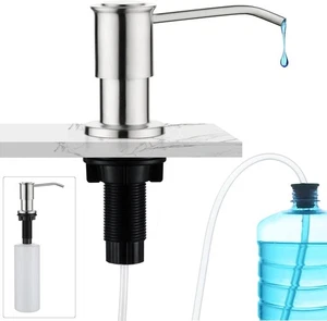 CREA Seifenspender Einbau Küche, Bad 500ml Flasche 1m Schlauch drehbar Edelstahl - Bild 1 von 6