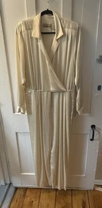 Vintage 80s Liz Claiborne Poly Jumpsuit - Picture 1 of 5