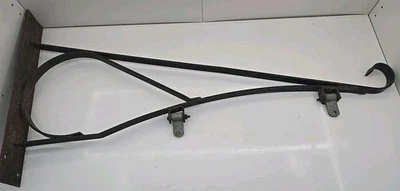 Soporte grande antiguo de hierro forjado a mano soporte para letreros comerciales de doble cara Foto 1 de 4