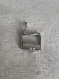 OMEGA steel buckle fibbia acciaio 14mm anni 60 big logo ORIGINALE usata - Bild 1 von 5