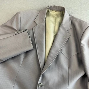 Circle S Western Ranchwear Blazer Sport Coat Gold Needle Quality Made In USA - Picture 1 of 9