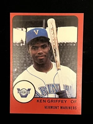 1988 PROCARDS KEN GRIFFEY JR *TARJETA PRE-NOVATO* LIGA MENOR DE VERMONT (CASI NUEVO-COMO NUEVO) Foto 1 de 2