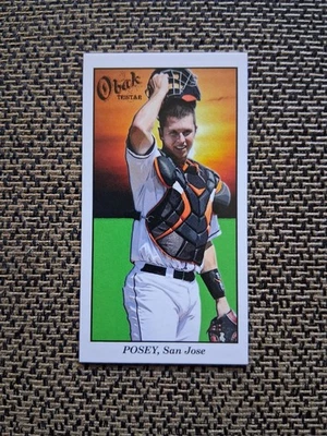 2009 TRISTAR OBAK T212 BASEBALL BUSTER POSEY RC #15 MINI-BLACK /50 **RARE** - Image 1 of 2