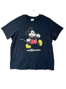 Walt Disney World Men’s Medium Mickey Mouse Black Tee Shirt - Picture 1 of 5