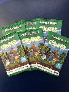 Minecraft Cubeez - Six Packets - Woolworths Big W - Sealed - Picture 1 of 1