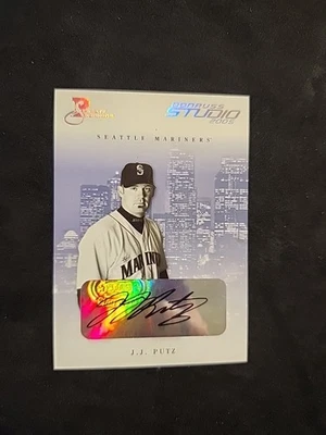 Numbered 2005 Studio Autographs #252 J.J. Putz - Seattle Mariners 78 072/100 - Image 1 of 4