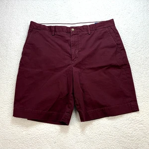 Polo Ralph Lauren Chino Shorts Men's Size 36 Maroon Stretch Classic Fit - Picture 1 of 9