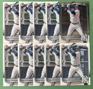 (10) 2025 Bowman Richard Matic 1st Rookie Card Lot - New York Yankees RC Chrome - Picture 1 of 1