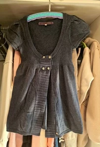 River Island Strickjacke blau grau Sommer Gr. 34 XS - Bild 1 von 7