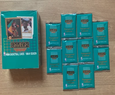 🔥 Lot of 10 SkyBox NBA Booster Packs 1990-91 Inaugural Edition Series 2 📦 - Image 1 of 2