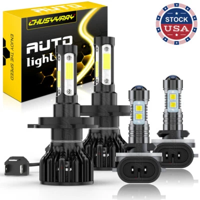 Faro LED para Kia Soul 2010 2011 H4 9003 + 881 bombillas antiniebla LED 4 piezas 6000 k Foto 1 de 4