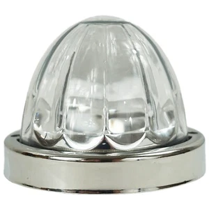 Legendaria luz de sandía de 3-1/2 pulgadas con bisel SS - LED ámbar/lente de vidrio transparente - Imagen 1 de 4
