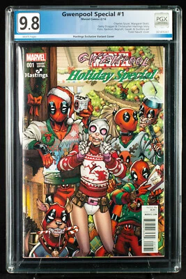 Gwen Pool Special #1 (Marvel) PGX 9.8 NM/MT Hastings Variant Super HTF!!! - Image 1 of 3