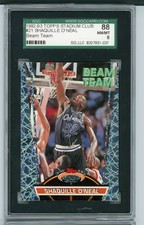 1992-93 Topps Stadium Club Shaquille O'Neal #21 Beam Team SGC 88 NM/MT