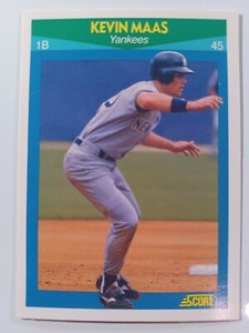 1990 Score Rising Star Baseball #27 Kevin Maas (1990 Rookie)