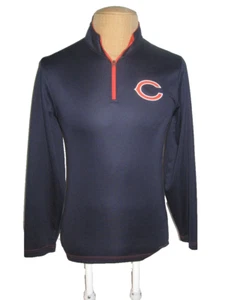CHICAGO BEARS LONG SLEEVE PULLOVER SWEATSHIRT MEN'S SMALL BLUE MAJESTIC  - Picture 1 of 4
